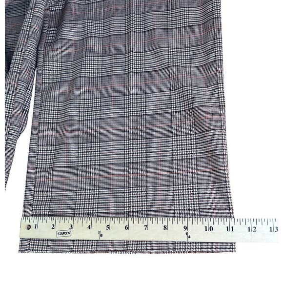 Loft Peyton Trouser in Plaid Womens High-Waist Wide Leg Pants Size 4 - Picture 9 of 16